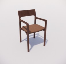 扶手椅_012_室内设计模型