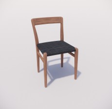 靠背椅_150_室内设计模型