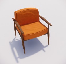 沙发椅_017_室内设计模型