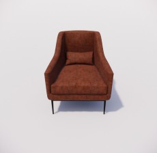 沙发椅_004_室内设计模型