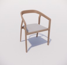 扶手椅_006_室内设计模型