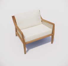 沙发椅_016_室内设计模型