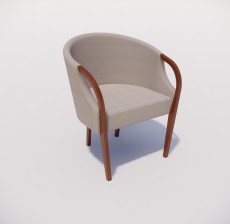 扶手椅_010_室内设计模型