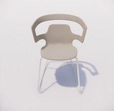 靠背椅_026_室内设计模型