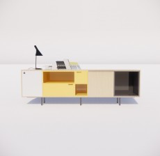 电视柜_012_室内设计模型