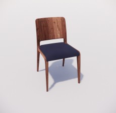 靠背椅_128_室内设计模型