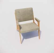 扶手椅_034_室内设计模型