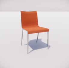 靠背椅_005_室内设计模型