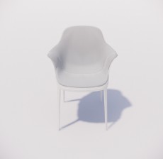 靠背椅_022_室内设计模型