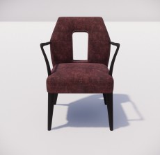 沙发椅_002_室内设计模型