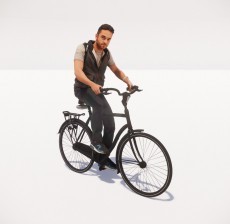骑自行车的男人_118_室内设计模型