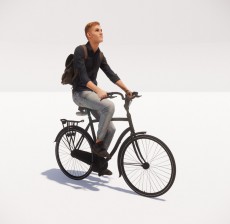 骑自行车的男人_119_室内设计模型