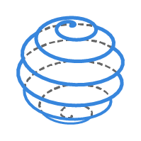 球状螺旋线 / Spherical Spiral